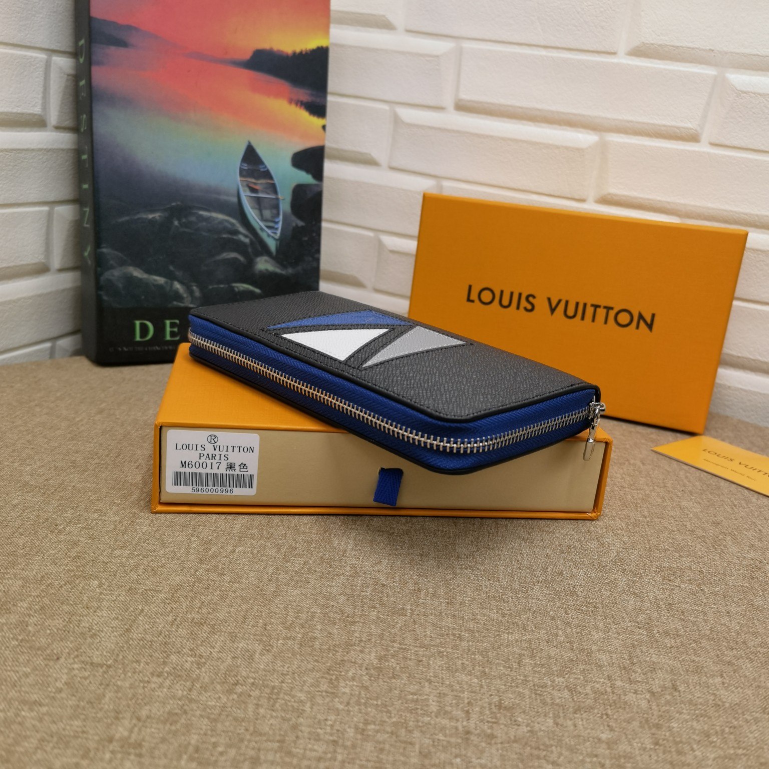 Close up of leather wallet texture