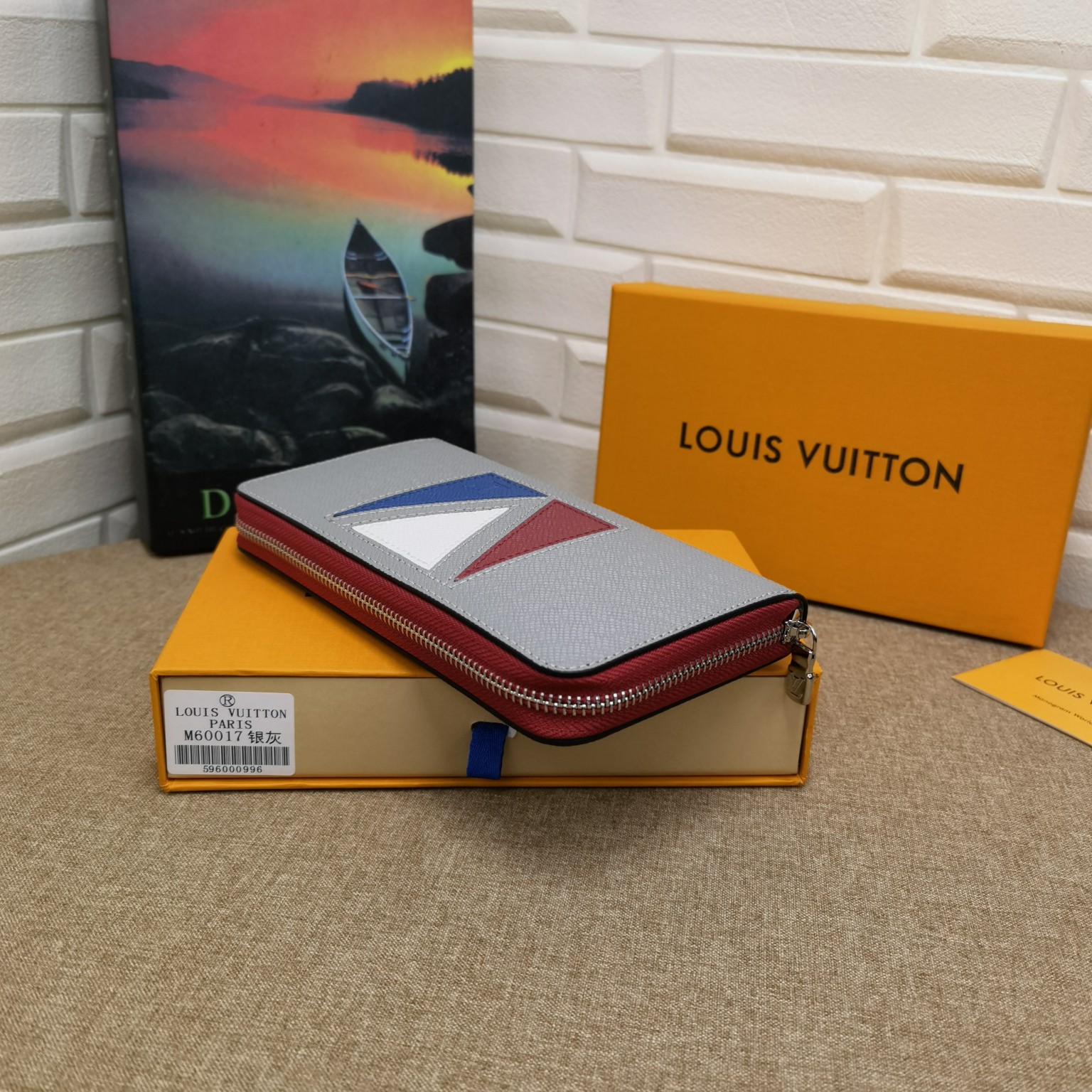 Close up of leather wallet texture