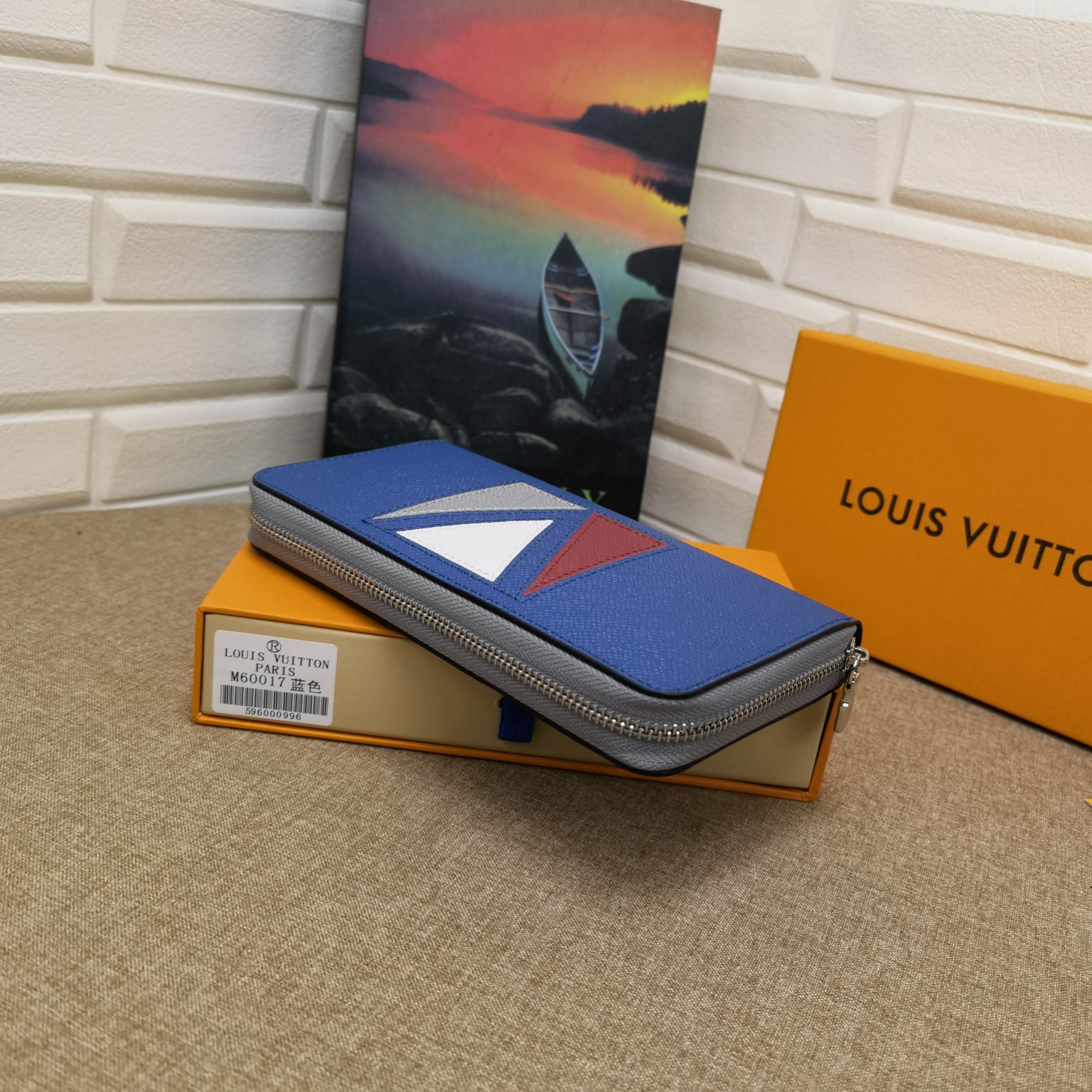 Close up of leather wallet texture