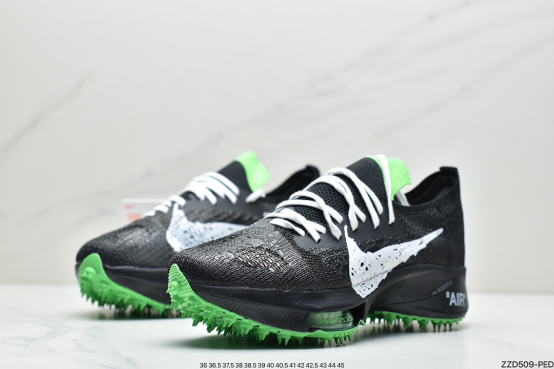 250 Off White x NIKE Air Zoom Tempo NEXT% 联名款马拉松编织面透气超级跑鞋CV0697