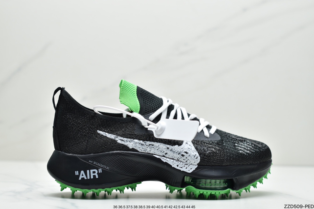 250 Off White x NIKE Air Zoom Tempo NEXT% 联名款马拉松编织面透气超级跑鞋CV0697