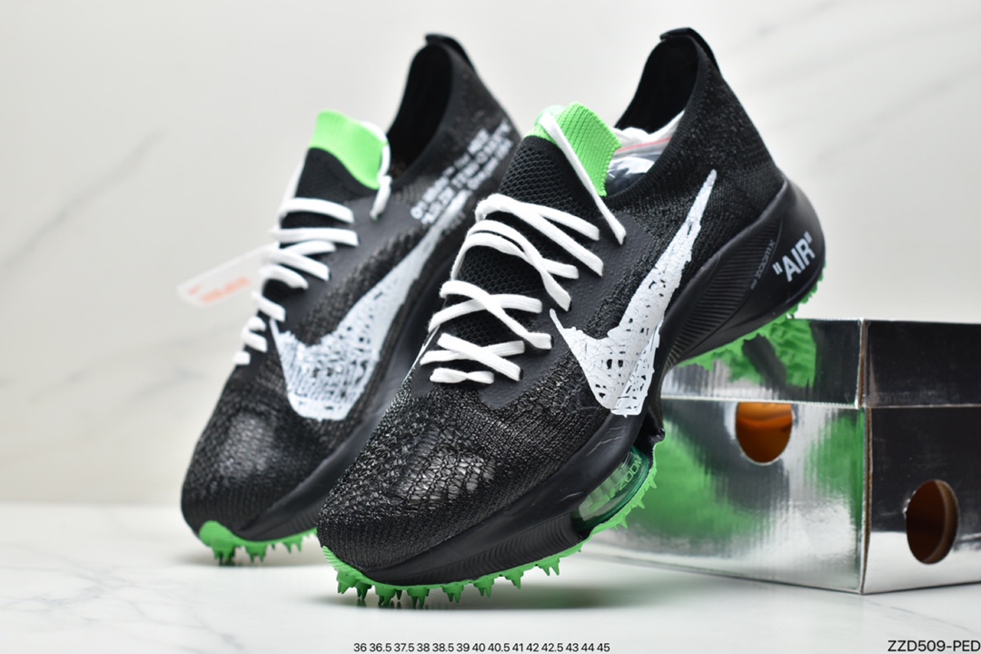 250 Off White x NIKE Air Zoom Tempo NEXT% 联名款马拉松编织面透气超级跑鞋CV0697