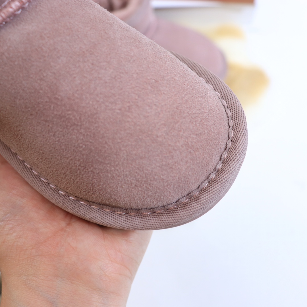 图片[9]-周冬雨儿童短靴 尺码25-37 周冬雨同款 mini小短靴～ 短筒设计穿上让你的脚踝都暖暖的，上脚脚感也是满分💯 牛皮➕1200克仿羊毛➕TPR牛筋底💕 超级厚实～-选品中心