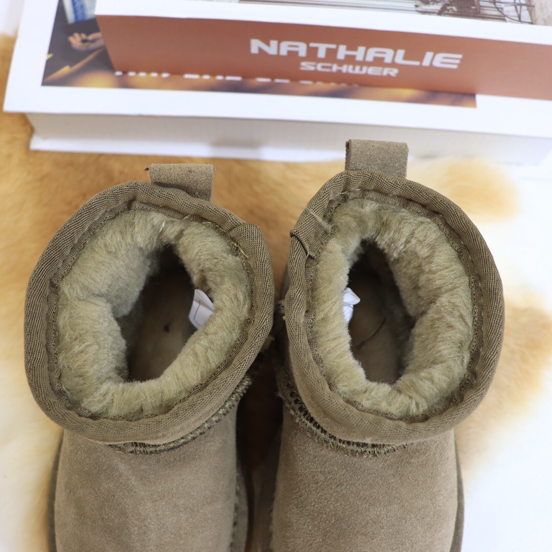 图片[4]-周冬雨儿童短靴 尺码25-37 周冬雨同款 mini小短靴～ 短筒设计穿上让你的脚踝都暖暖的，上脚脚感也是满分💯 牛皮➕1200克仿羊毛➕TPR牛筋底💕 超级厚实～-选品中心