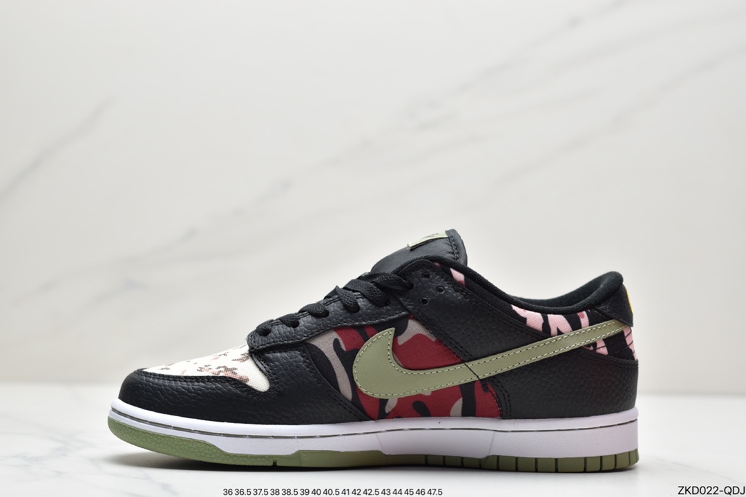 270 耐克Nk SB Dunk Low “Black Multi-Camo” 迷彩不对称鸳鸯 DH0957-001