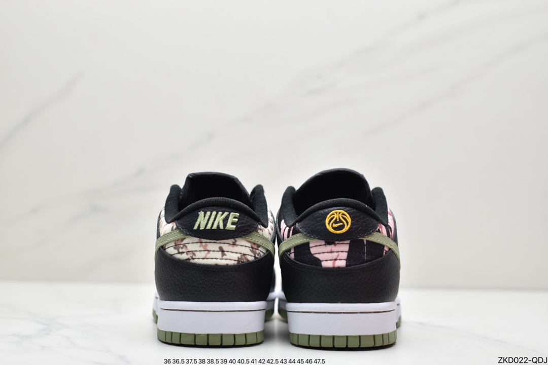 270 耐克Nk SB Dunk Low “Black Multi-Camo” 迷彩不对称鸳鸯 DH0957-001