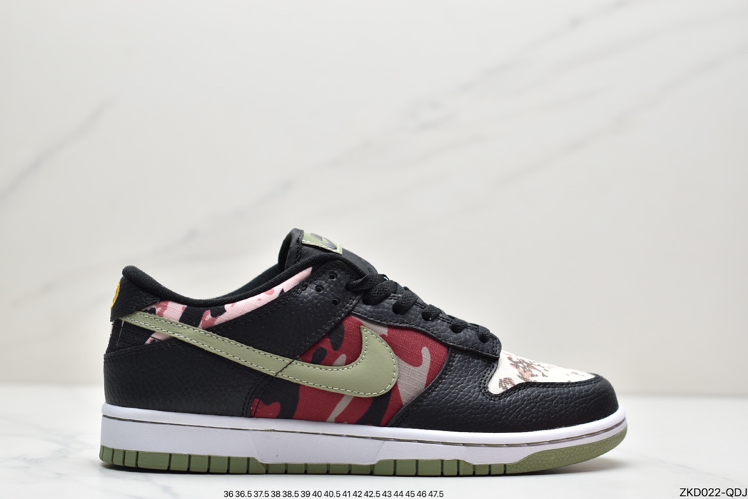 270 耐克Nk SB Dunk Low “Black Multi-Camo” 迷彩不对称鸳鸯 DH0957-001