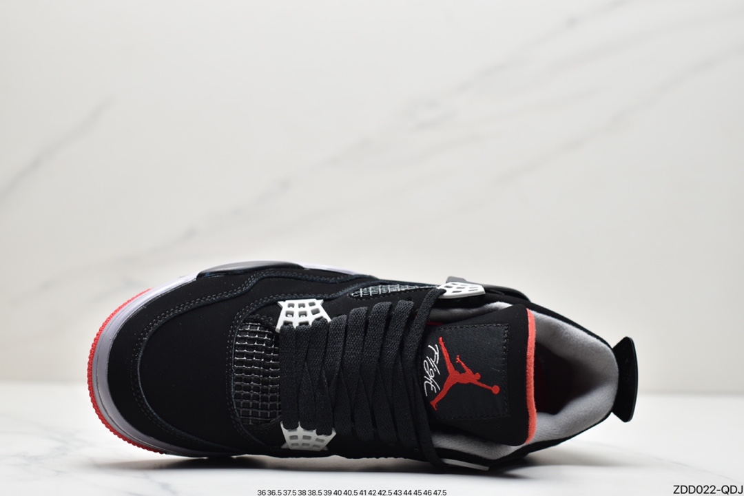 230 Air Jordan 4 Retro “Bred”  新黑红复刻版后跟耐克勾 AJ4 308497-060