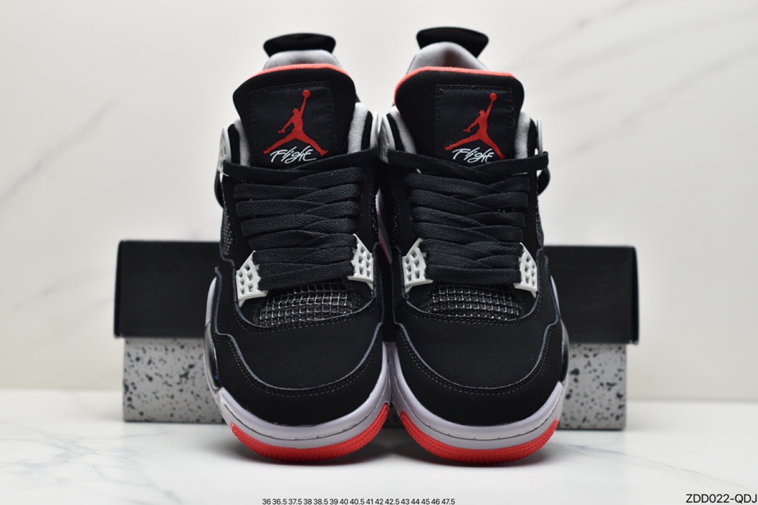 230 Air Jordan 4 Retro “Bred”  新黑红复刻版后跟耐克勾 AJ4 308497-060