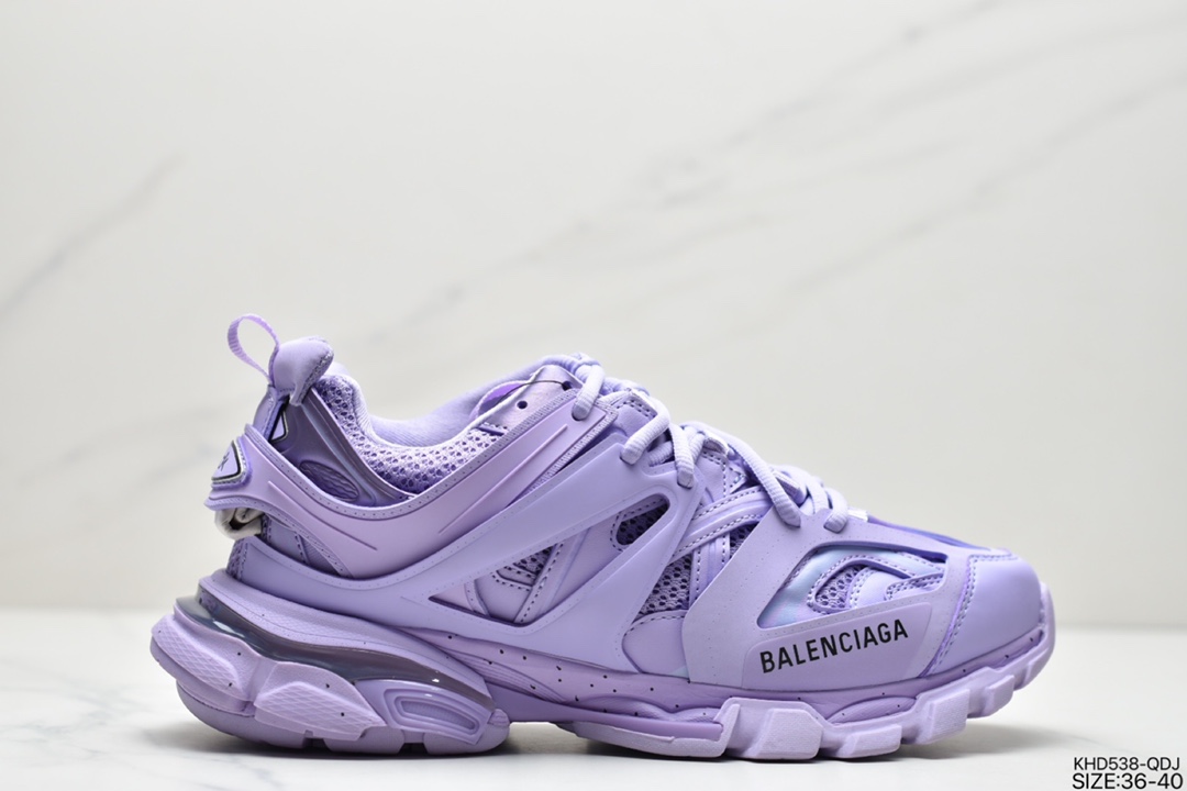 520 巴黎世家 Balenciaga Sneaker Tess s.Gomma MAILLE WHITE/ORANGE  3.0 542023 W1GB1 1000
