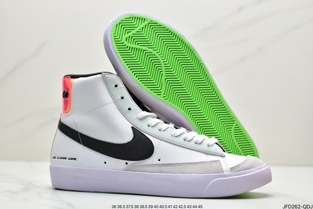 170 LPL x Nike Blazer Mid 电玩 白黑粉Nike Blazer Mid的这款产品采用白色皮革鞋底DO2331-101