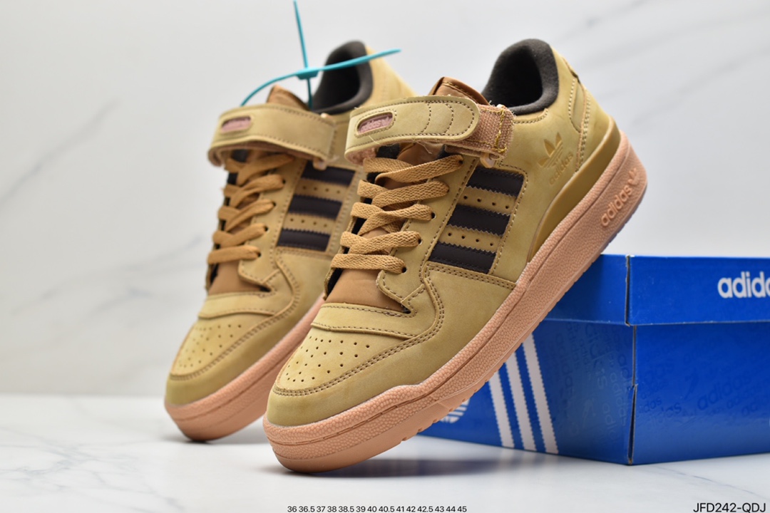 170 阿迪达斯adidas originals Forum Low 小麦 adidas Originals Forum RX人气单品 GW6230