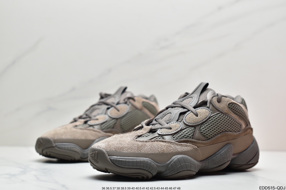 340 Adidas Yeezy 500 ”Glay Brown”深棕 山野迷棕 配色 GX3606