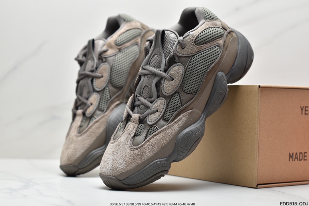 340 Adidas Yeezy 500 ”Glay Brown”深棕 山野迷棕 配色 GX3606