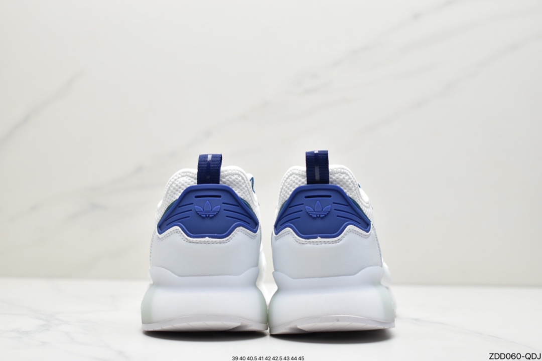 230 阿迪达斯Adidas Originals ZX 2K Boost 白蓝灰 阿迪达斯爆米花复古经典运动鞋 GY3548