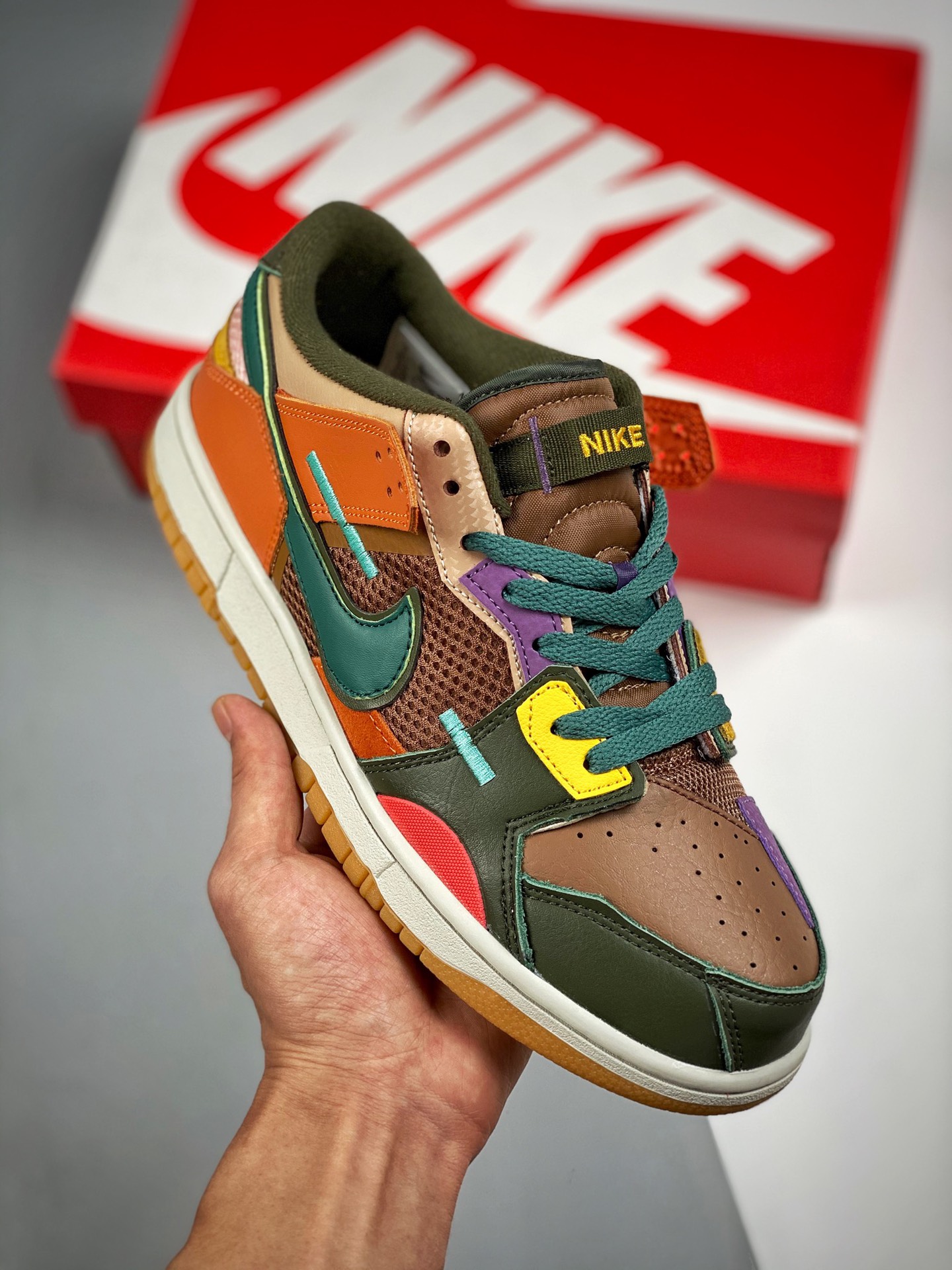 Nike Dunk Low mezcla de colores, monstruo de costuras, material original de capa superior, molde exclusivo procesado po…