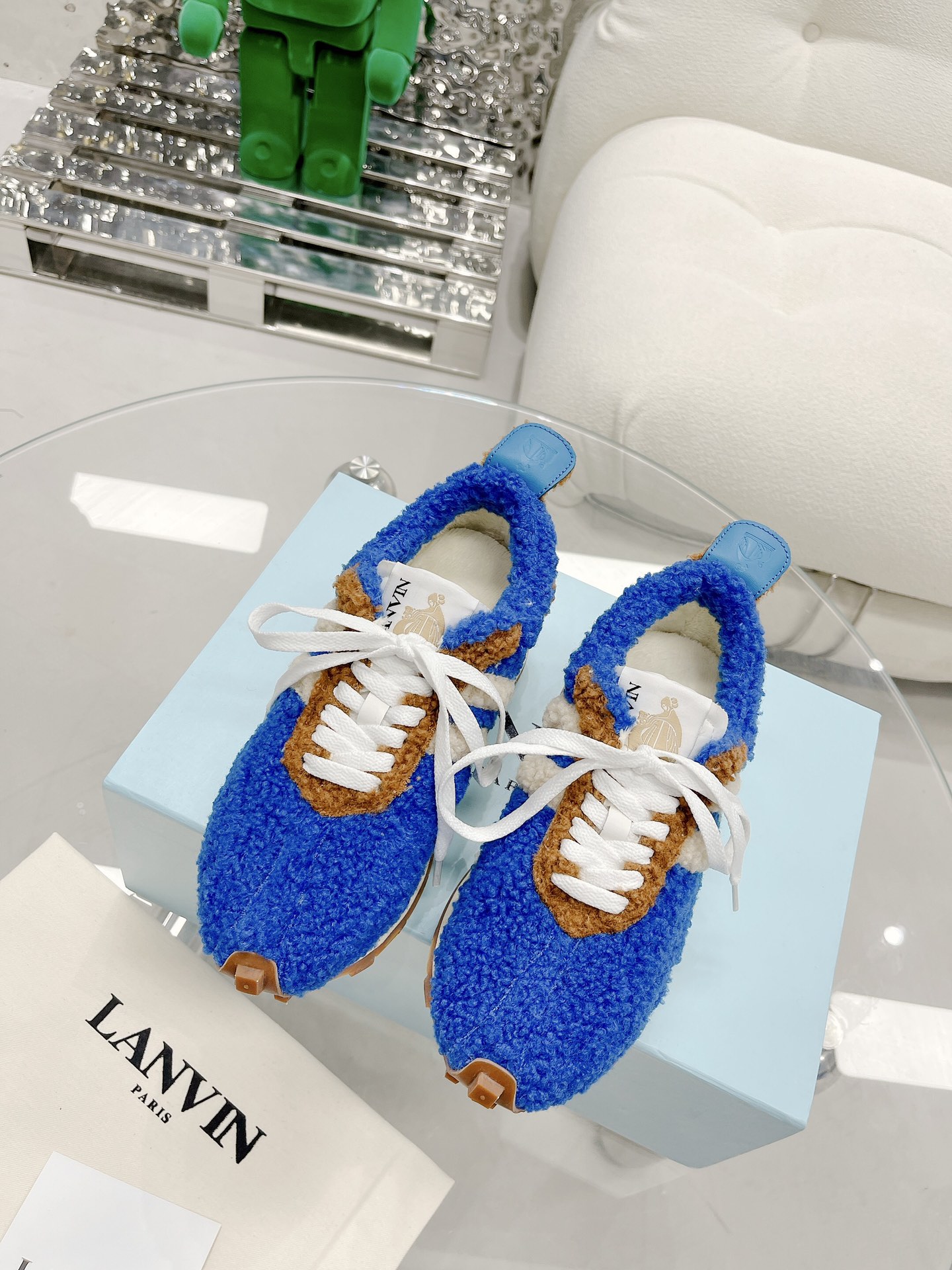 P625 Top Version: Lanvin x Gallery Department Hairy Leisure Shoes, Fusion of Style and Comfort