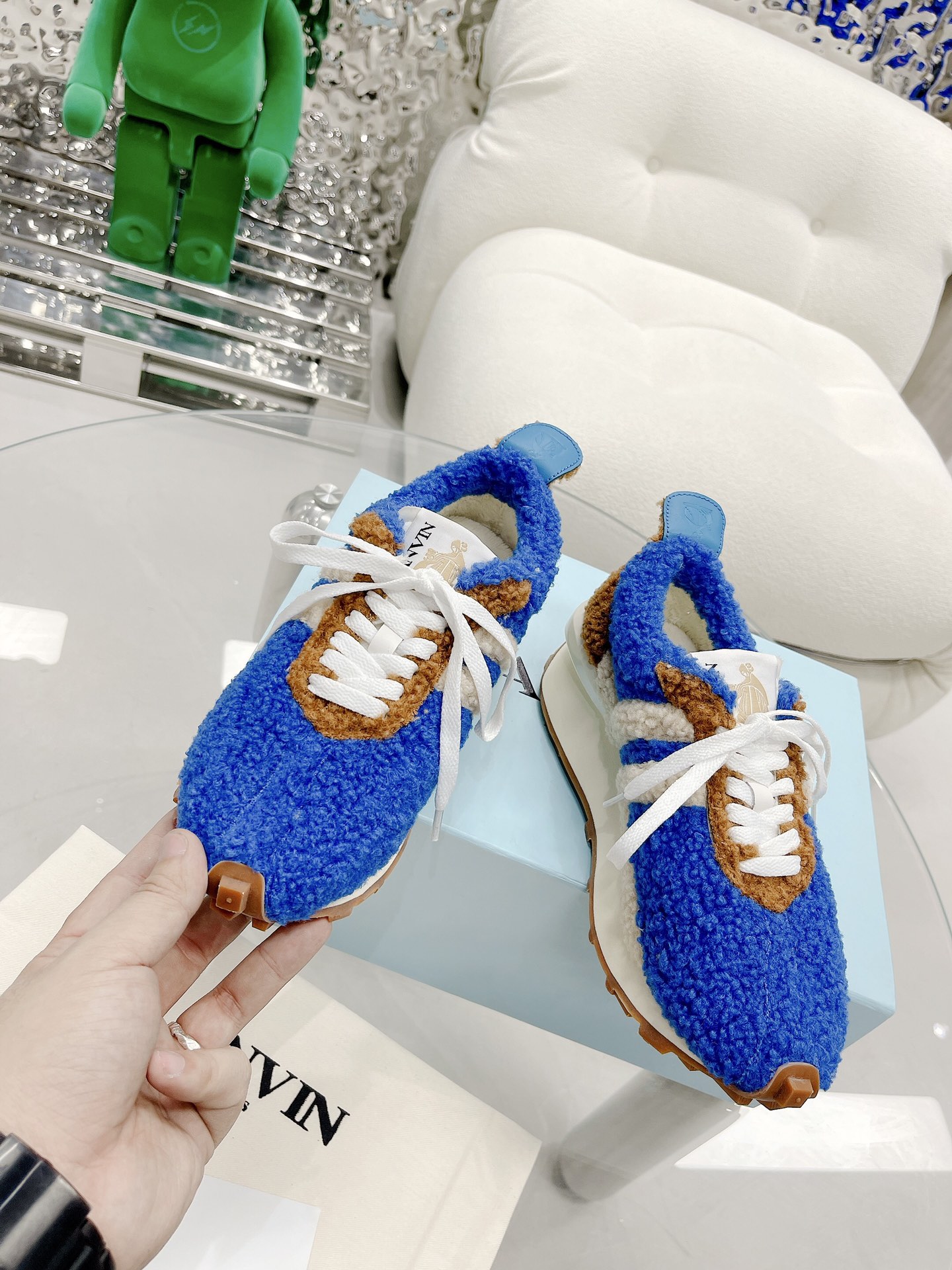 P625 Top Version: Lanvin x Gallery Department Hairy Leisure Shoes, Fusion of Style and Comfort - 图片 4
