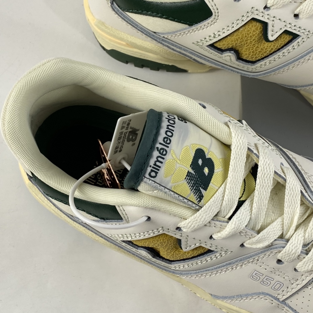 P210  AIMé LEON DORE x New Balance BB550系列合作款新平衡皮面中性休闲跑鞋 BB550A2