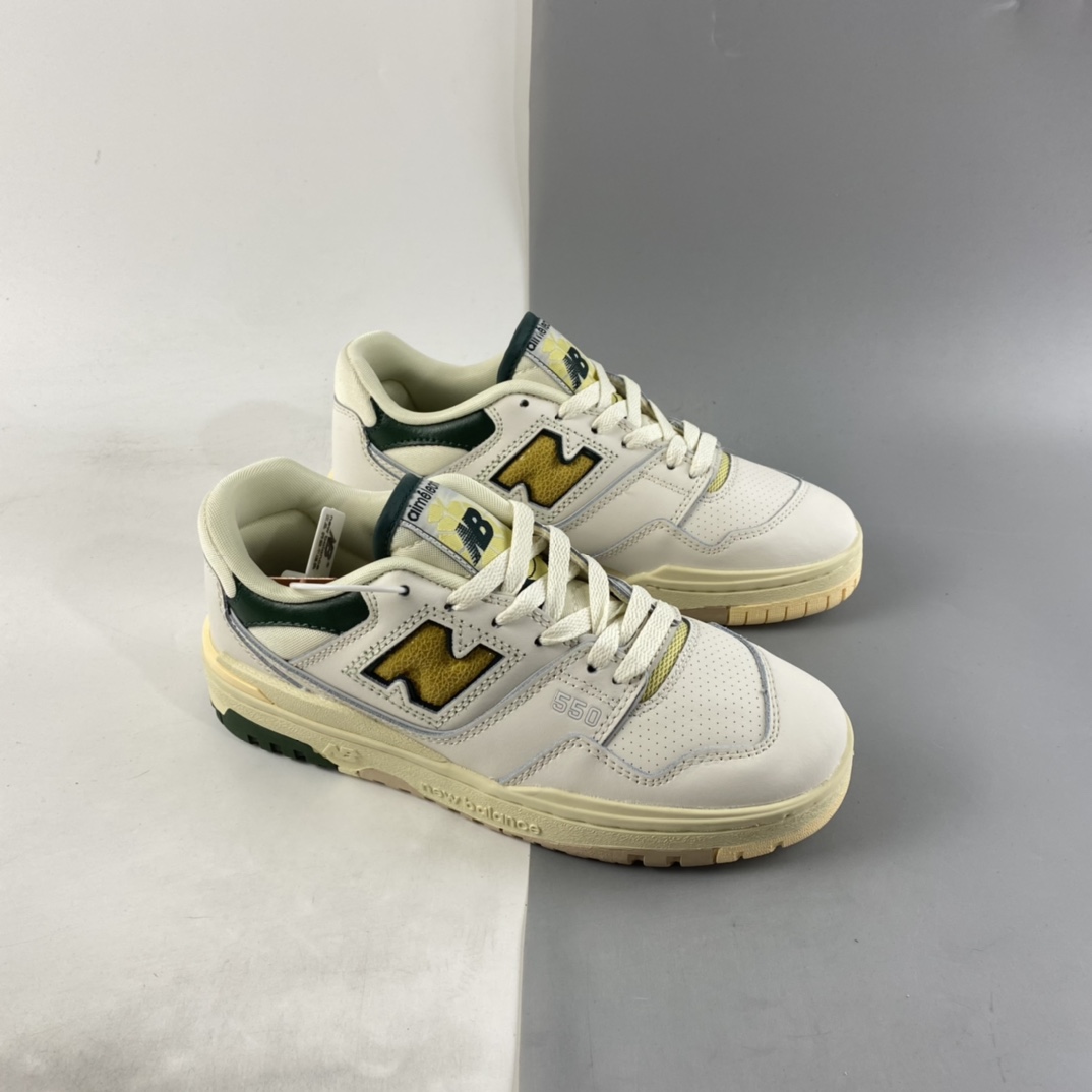 P210  AIMé LEON DORE x New Balance BB550系列合作款新平衡皮面中性休闲跑鞋 BB550A2