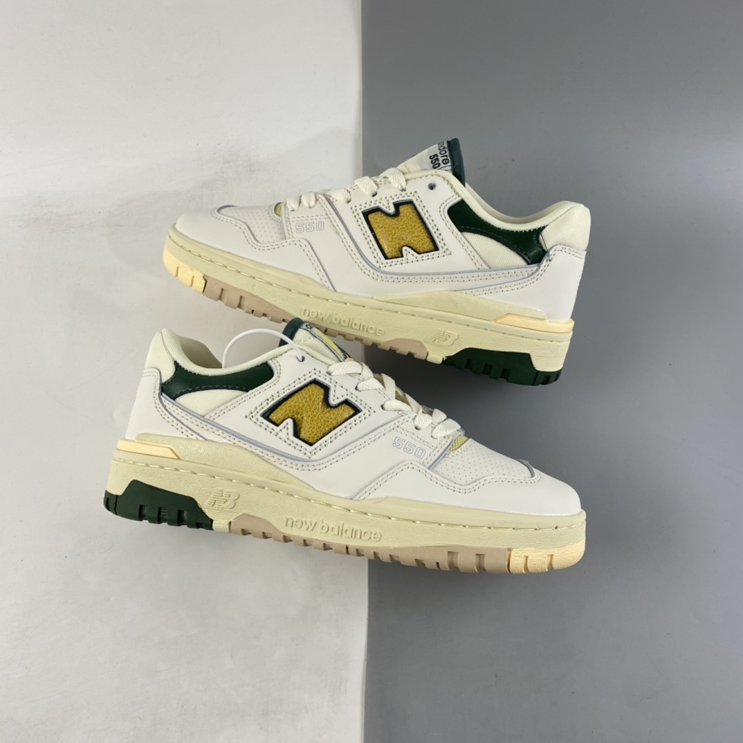 P210  AIMé LEON DORE x New Balance BB550系列合作款新平衡皮面中性休闲跑鞋 BB550A2