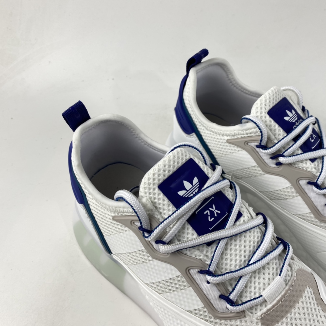 P220  Adidas ZX 2K Boost 网纱针织呼吸面套脚休闲运动慢跑鞋 GY3548