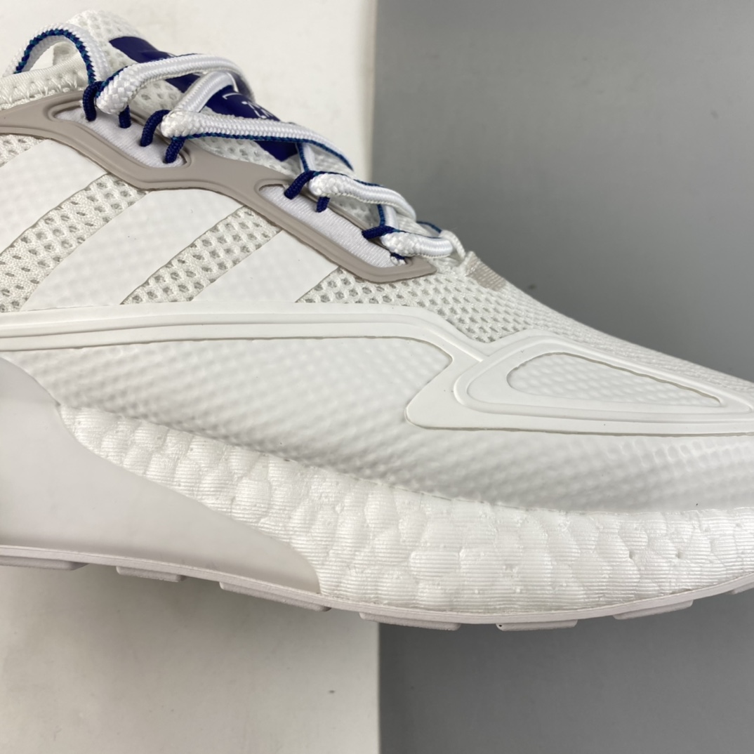 P220  Adidas ZX 2K Boost 网纱针织呼吸面套脚休闲运动慢跑鞋 GY3548