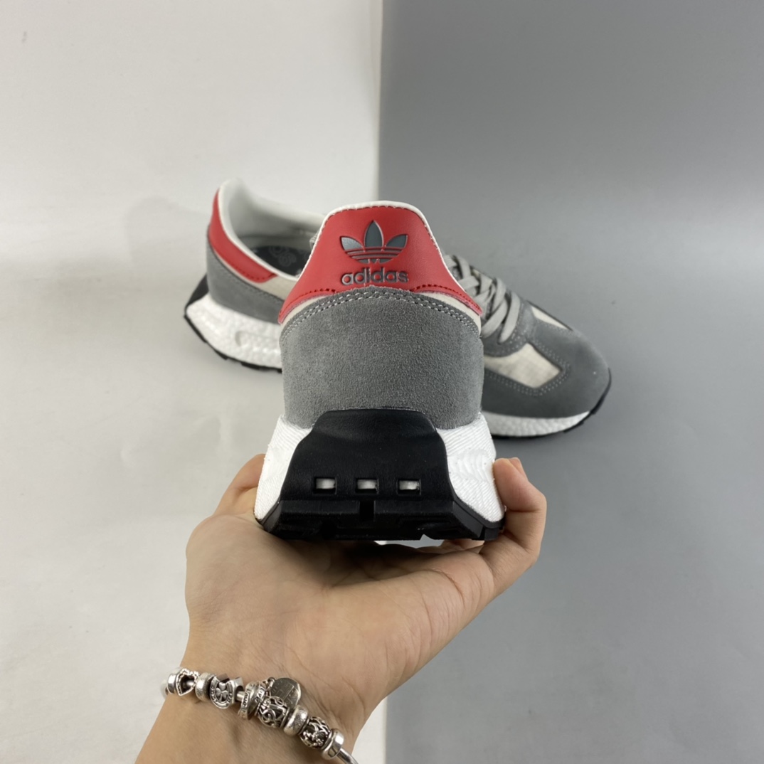 P160  Adidas Retropy E5 爆米花中底复古运动休闲跑步鞋H03078