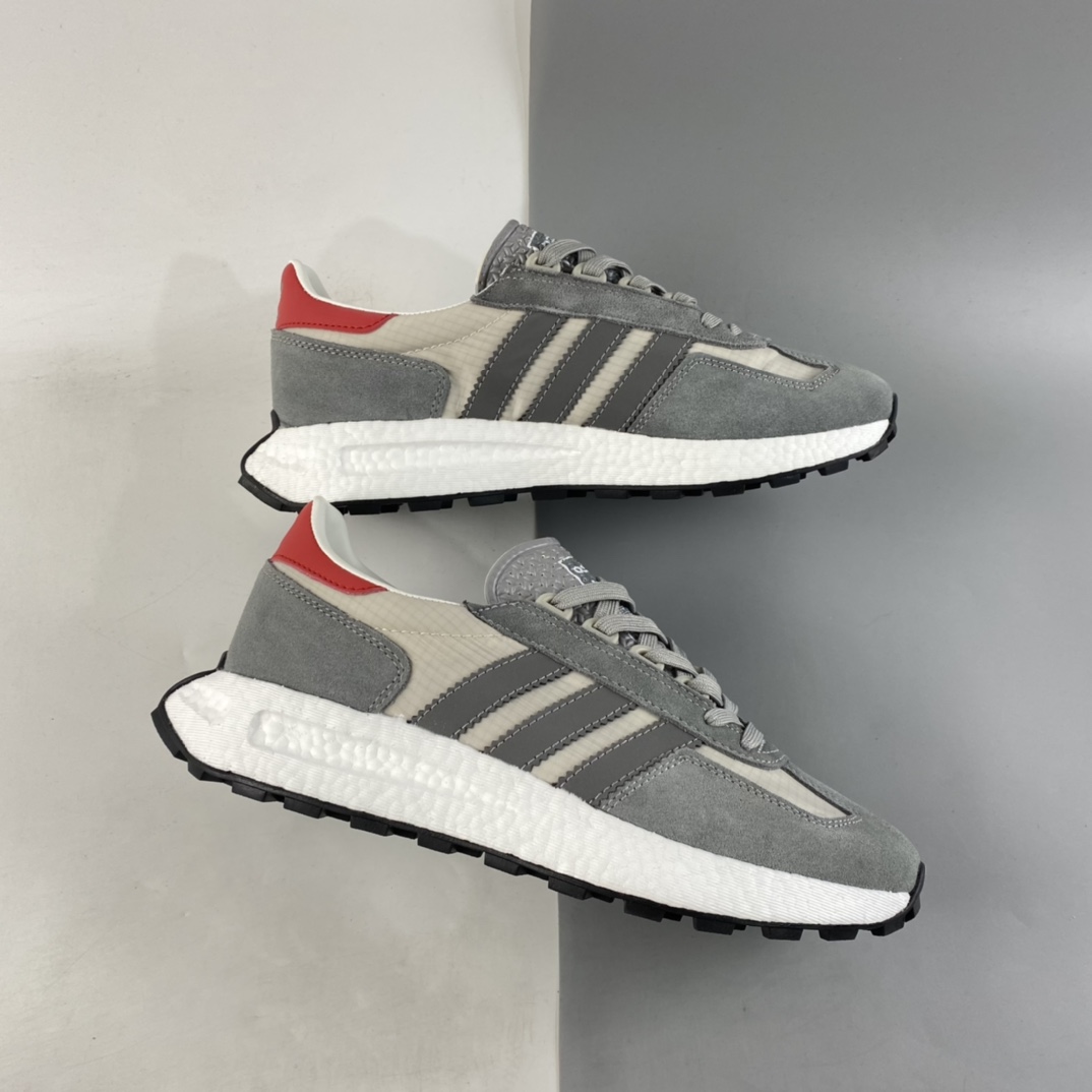 P160  Adidas Retropy E5 爆米花中底复古运动休闲跑步鞋H03078
