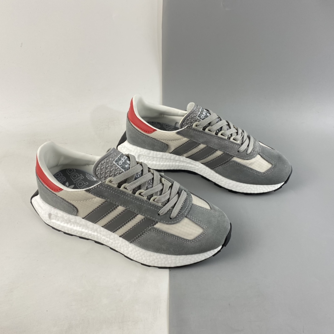 P160  Adidas Retropy E5 爆米花中底复古运动休闲跑步鞋H03078