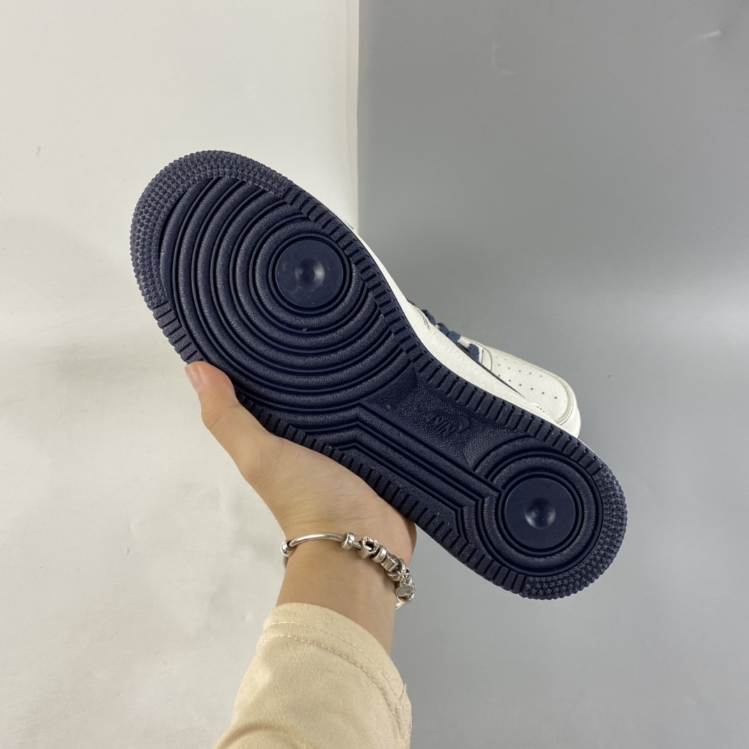 P260  NIKE Air Force 1’07 Mid 深蓝米色满天星 空军一号3M反光中帮休闲板鞋 MU3603-202
