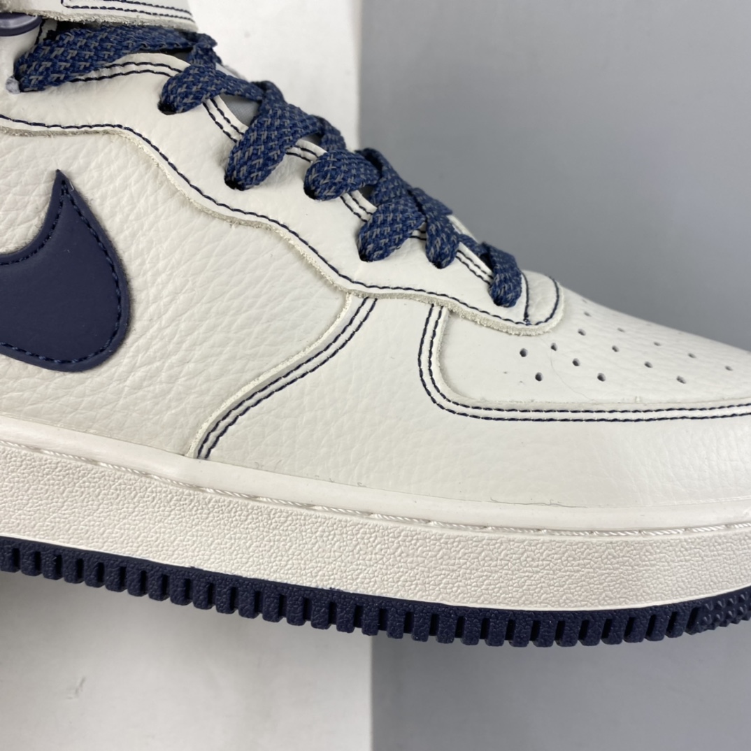P260  NIKE Air Force 1’07 Mid 深蓝米色满天星 空军一号3M反光中帮休闲板鞋 MU3603-202