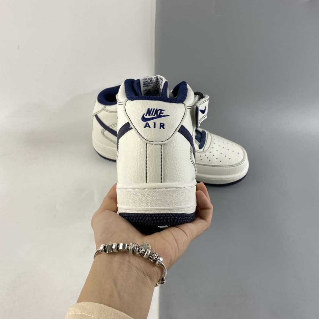 P260  NIKE Air Force 1’07 Mid 深蓝米色满天星 空军一号3M反光中帮休闲板鞋 MU3603-202