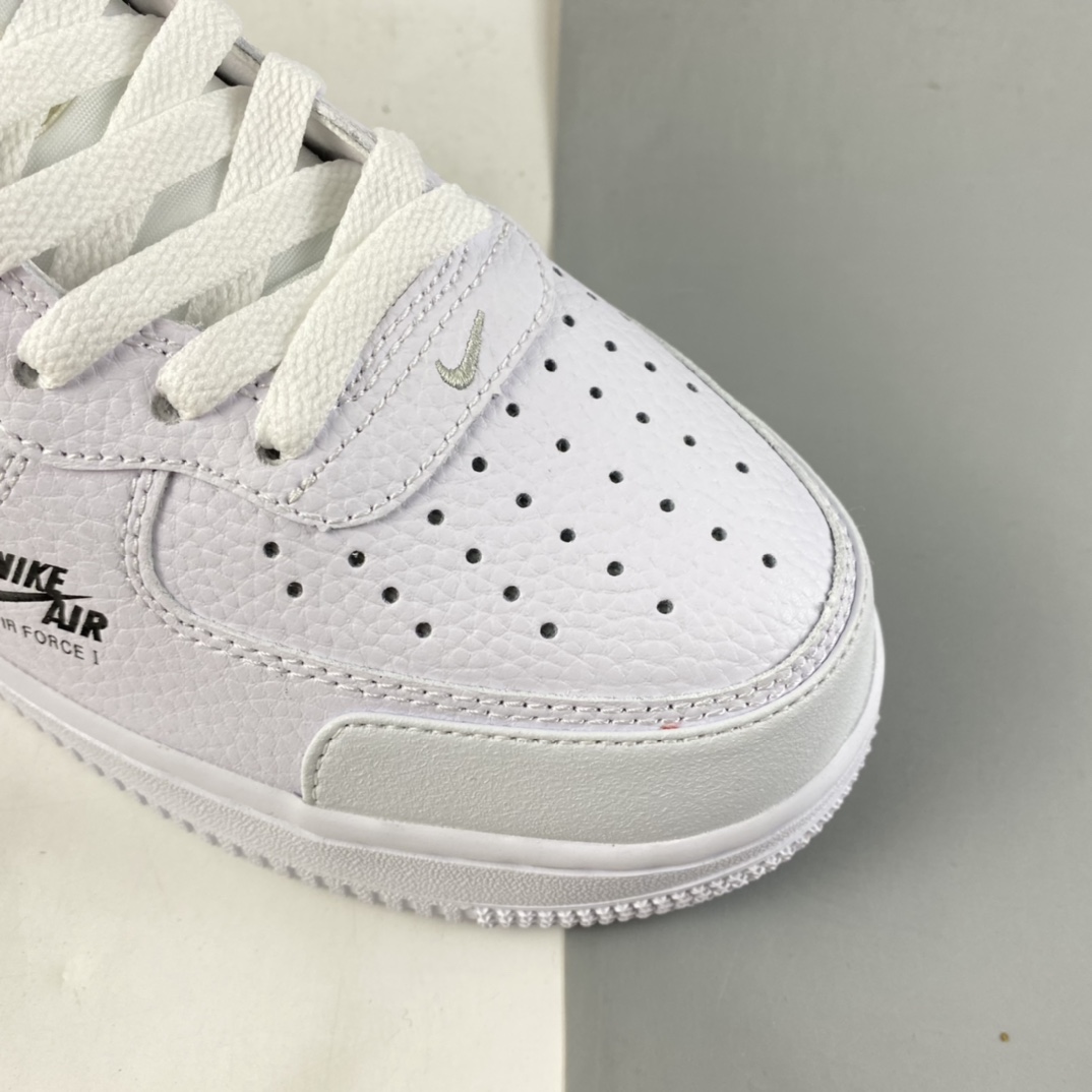 P240  NIKE Air Force 1 Mid Premium 全白反光空军一号中邦休闲板鞋 CU3088-606