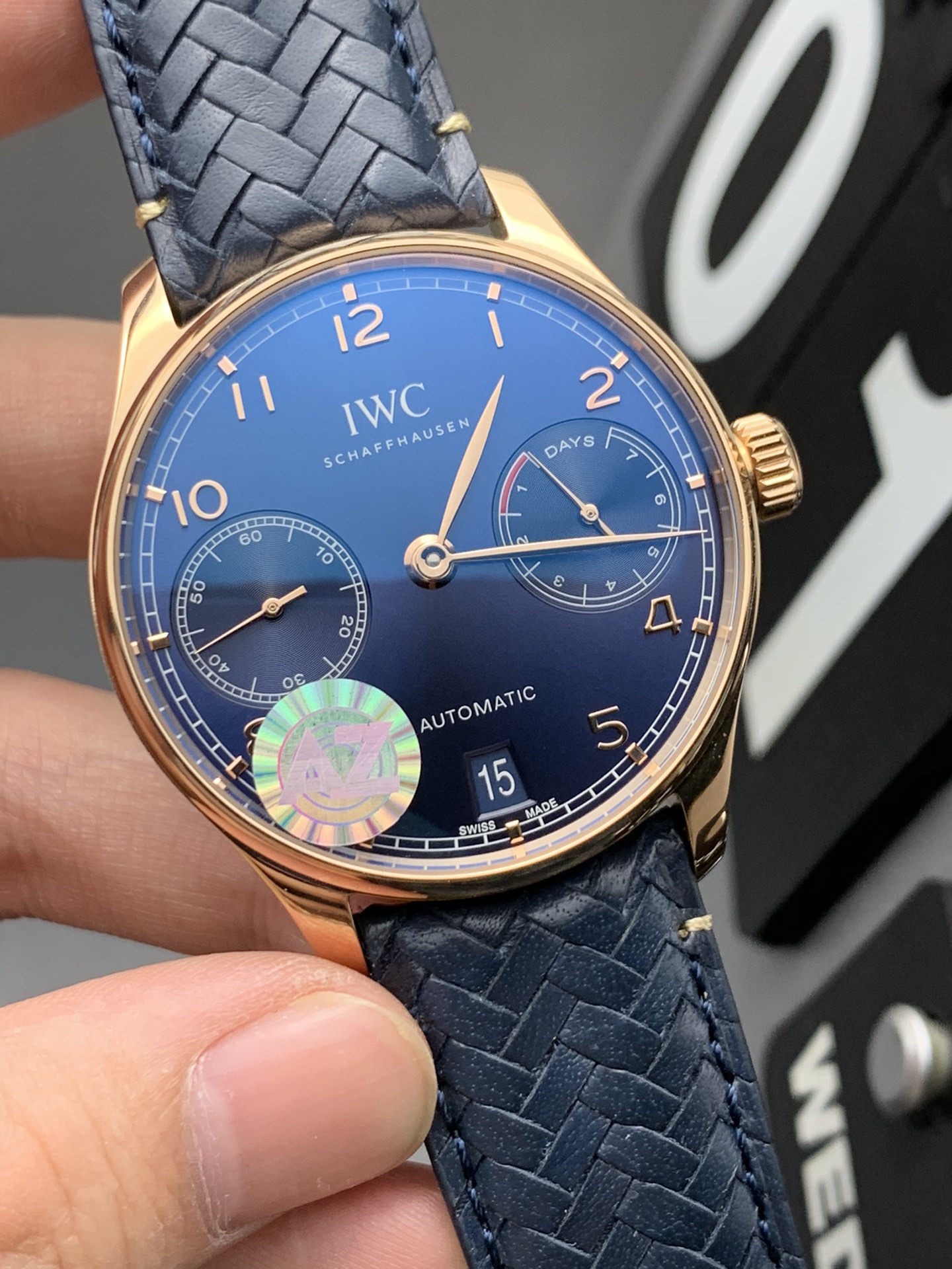 IWC AZ 玫瑰金蓝葡七