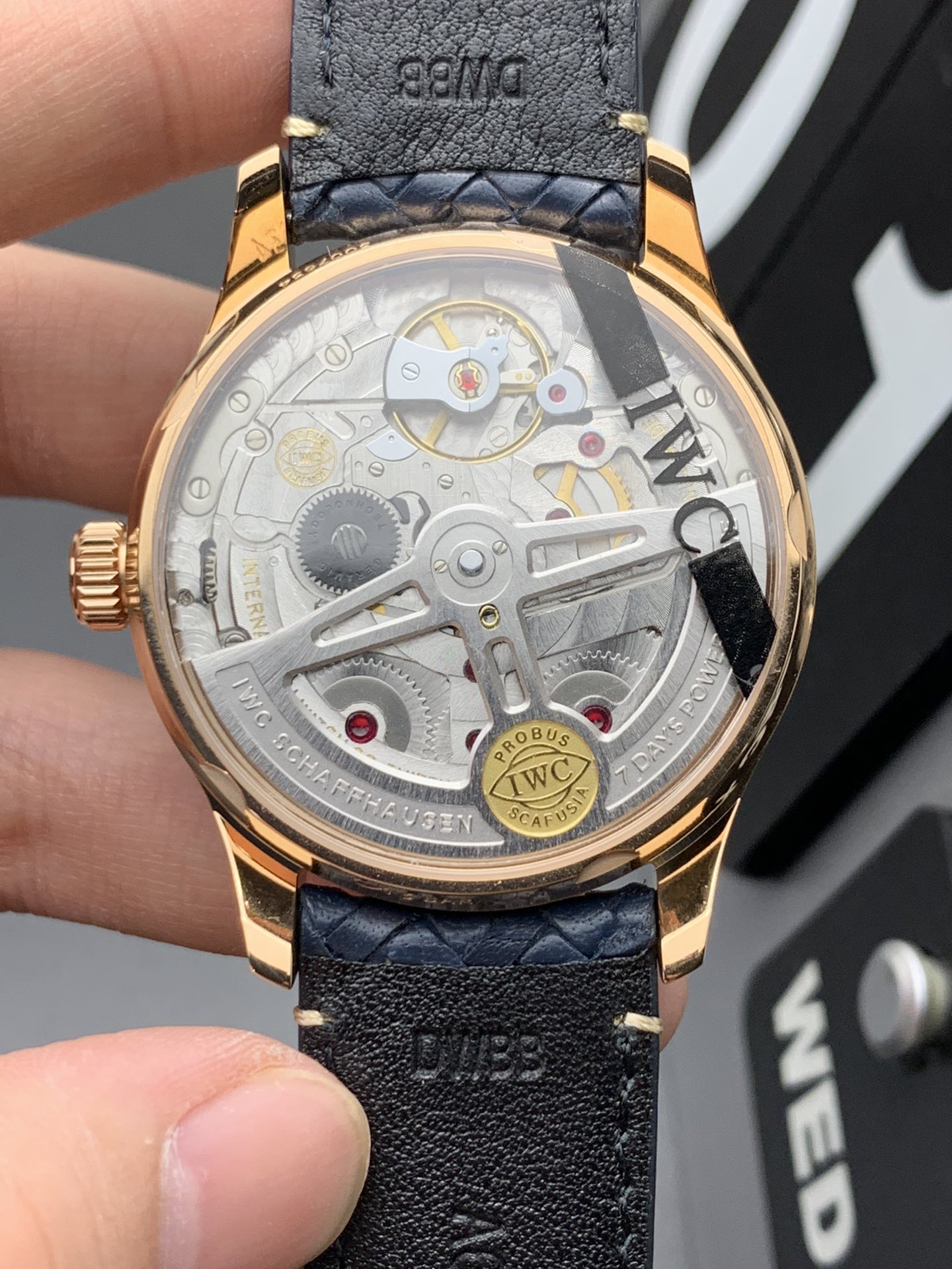 IWC AZ 玫瑰金蓝葡七