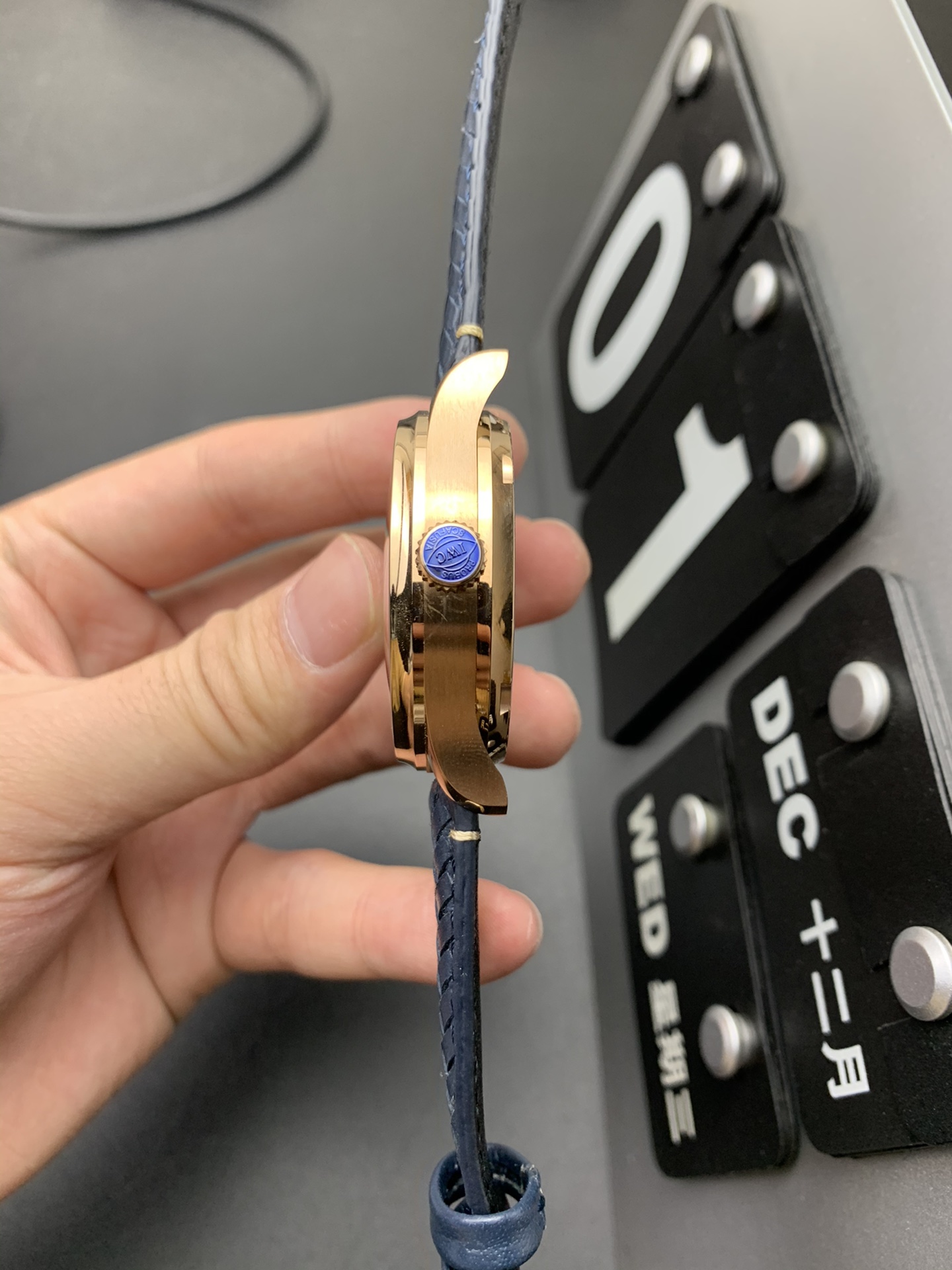 IWC AZ 玫瑰金蓝葡七
