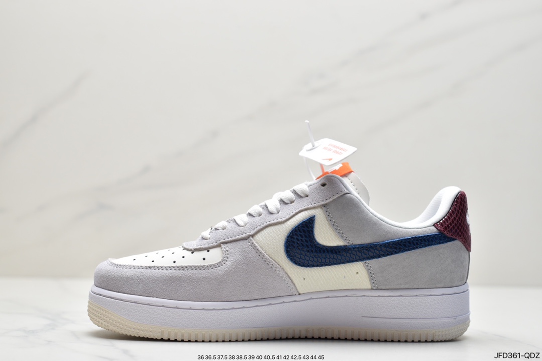 170 耐克Nike Air Force1MID 07 米白蛇纹 DM8461-001