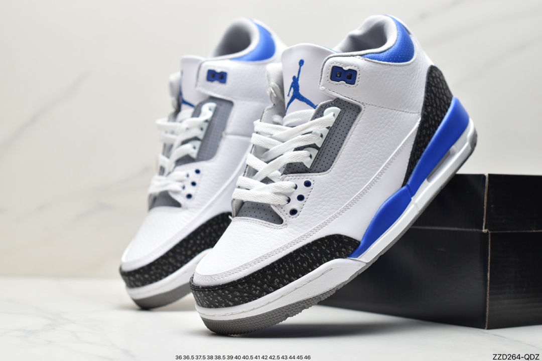 250 Jordan 3 Retro  AJ3代中帮篮球鞋CT8532