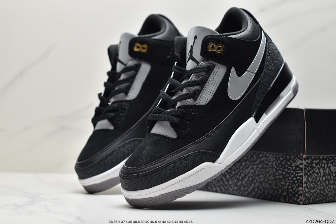 250 Jordan 3 Retro  AJ3代中帮篮球鞋CT8532