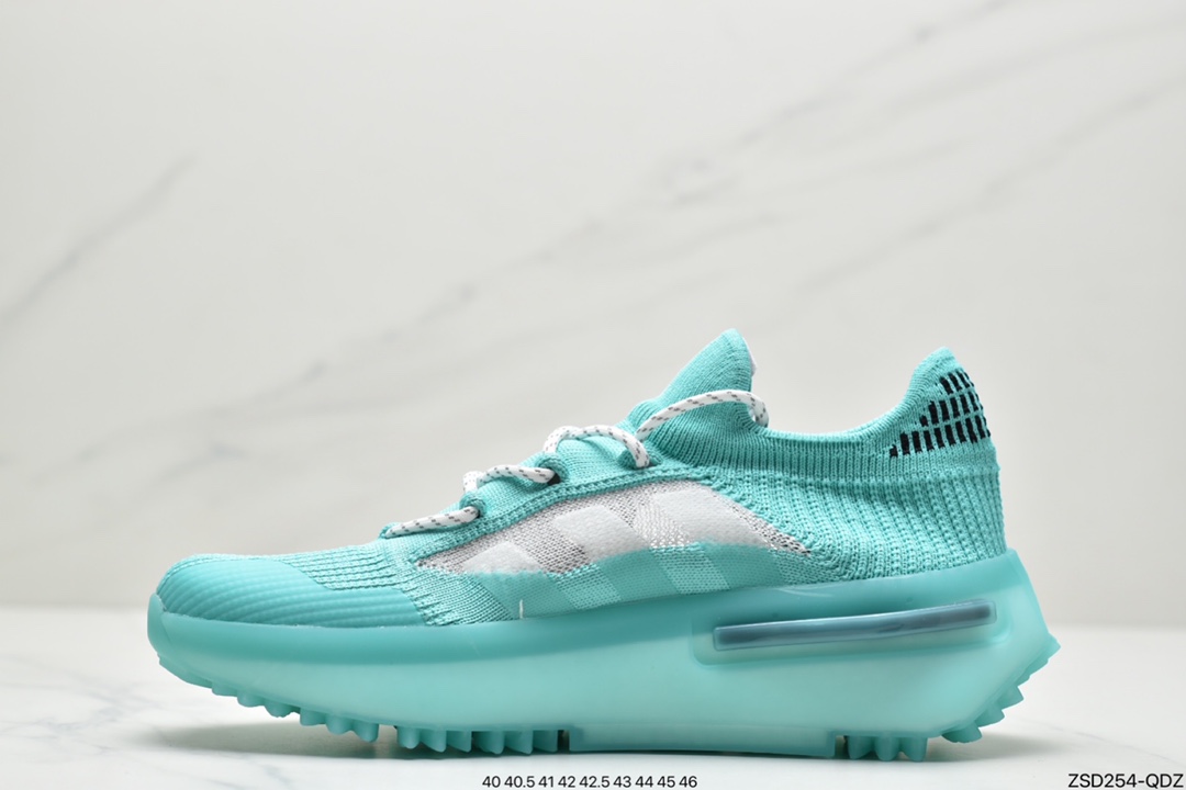 320 菲董上脚 Adidas 阿迪 NMD S_1 Edition ”Cloud White” S_1系列 袜套式运动休闲跑步鞋 GZ7900