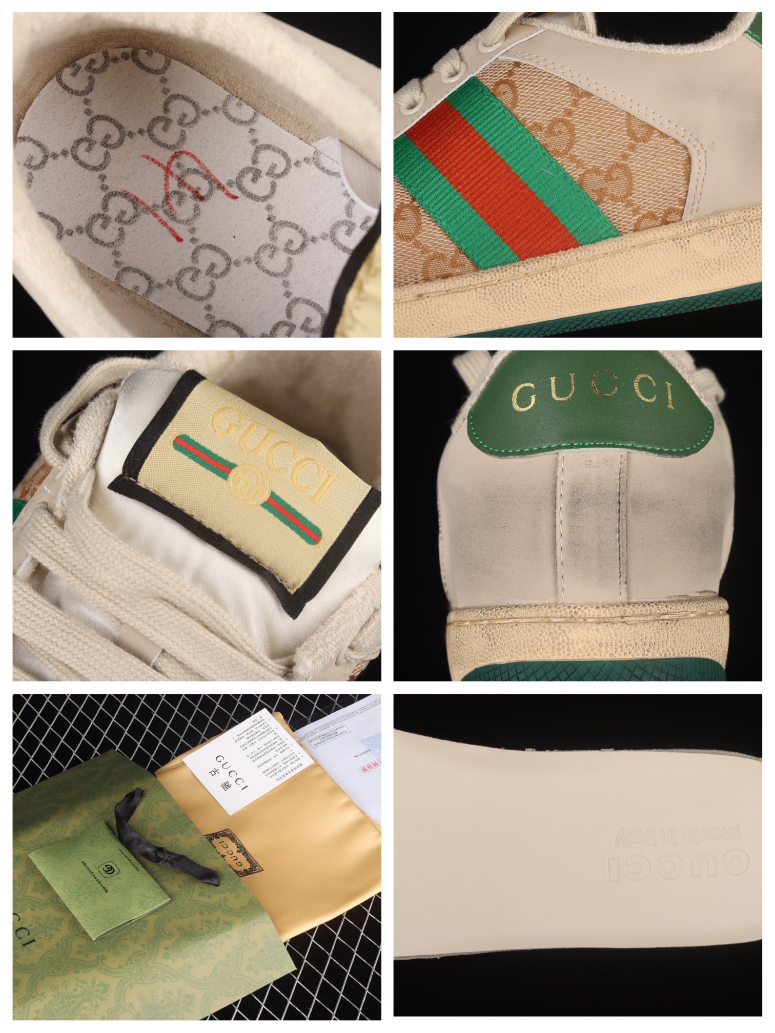 💰190真标💰280公司级💰380纯原
Gucci Distressed Screener Sneaker 古驰经典原型复古百搭做旧小脏鞋
#双脚鞋舌嵌入NFC防伪芯片装置 鞋盒标二唯码扫描 秒进官网 全套包装 广东代工出品 原档原标原盒 随意对比任何版本
尺码:35 36 37 38 39 40 41 42 43 44 XDC3