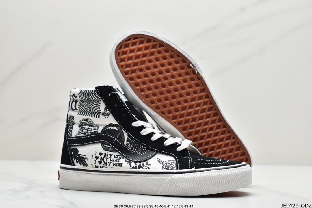 150 万斯范斯VANS Sk8-Mid 经典中帮男女休闲运动板鞋