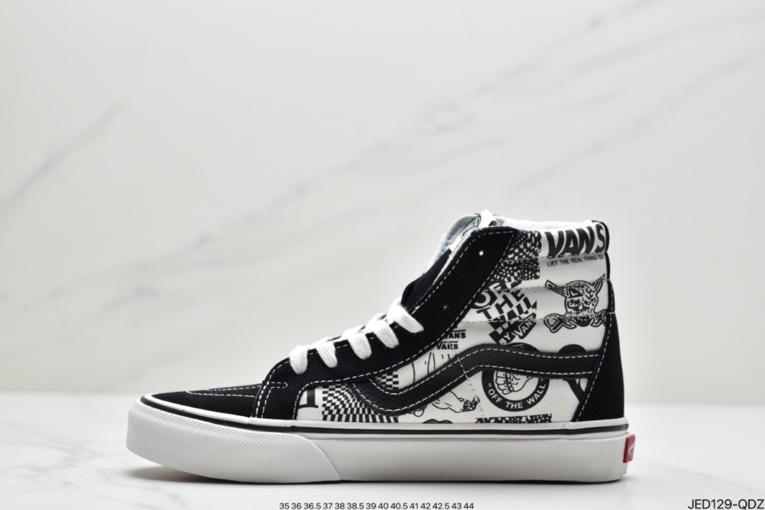 150 万斯范斯VANS Sk8-Mid 经典中帮男女休闲运动板鞋