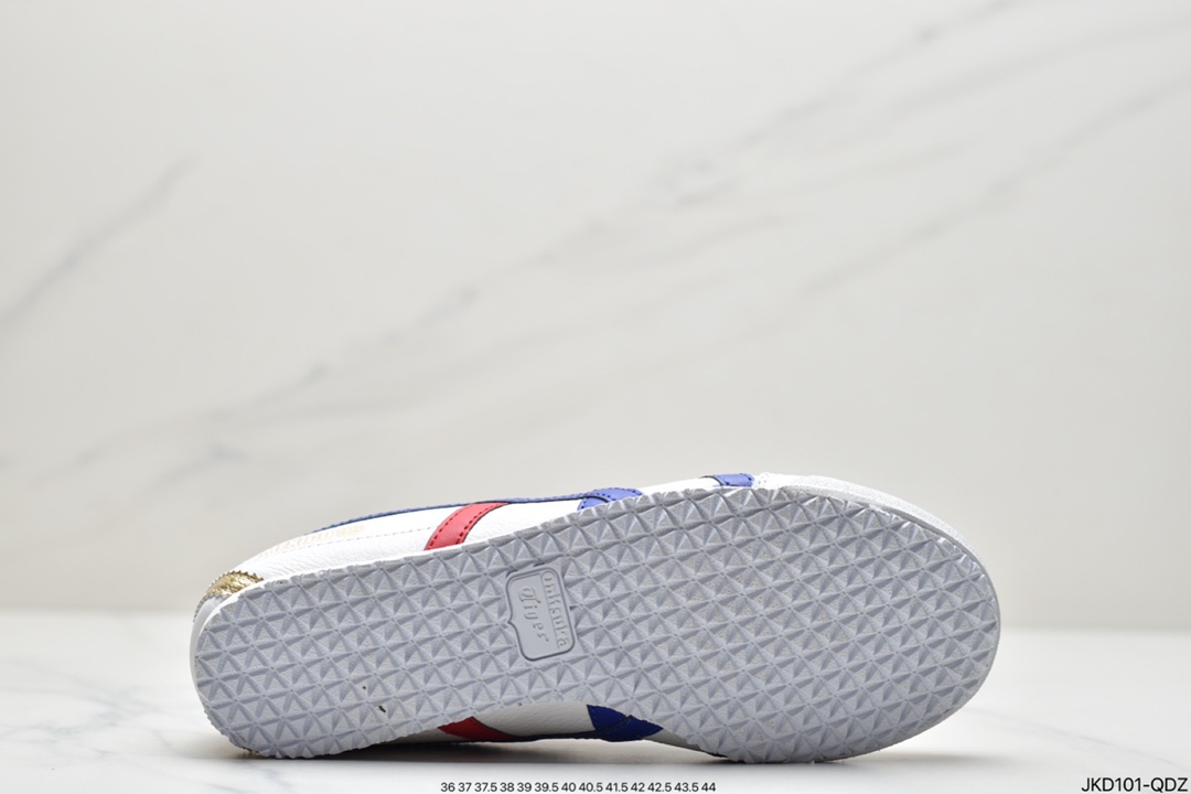 160 日产经典老牌-鬼塚虎/Onitsuka Tiger Mexico 66 跑鞋“皮革白白灰黑”1183B815