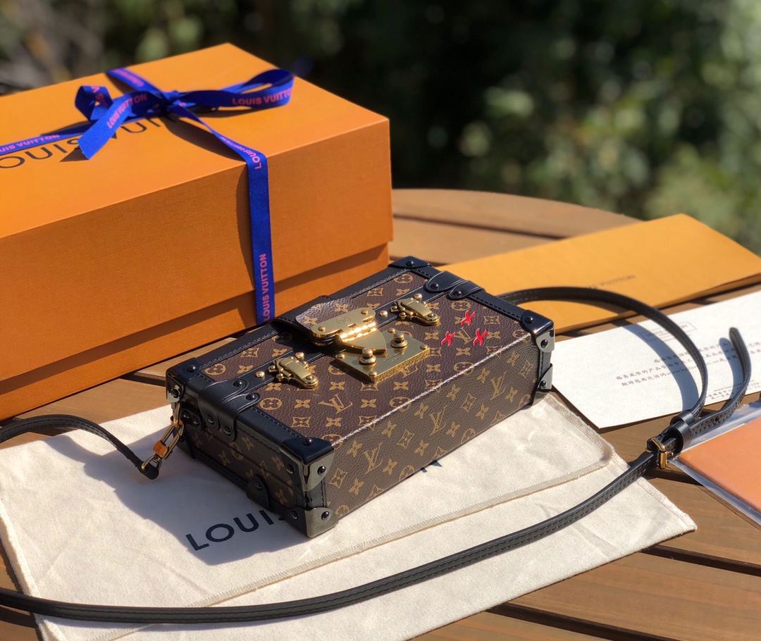 非市场普通货 进口皮料半钢五金 m44199尺寸20-12.5-5cm 【做旧金扣】LV 非市场普通货 