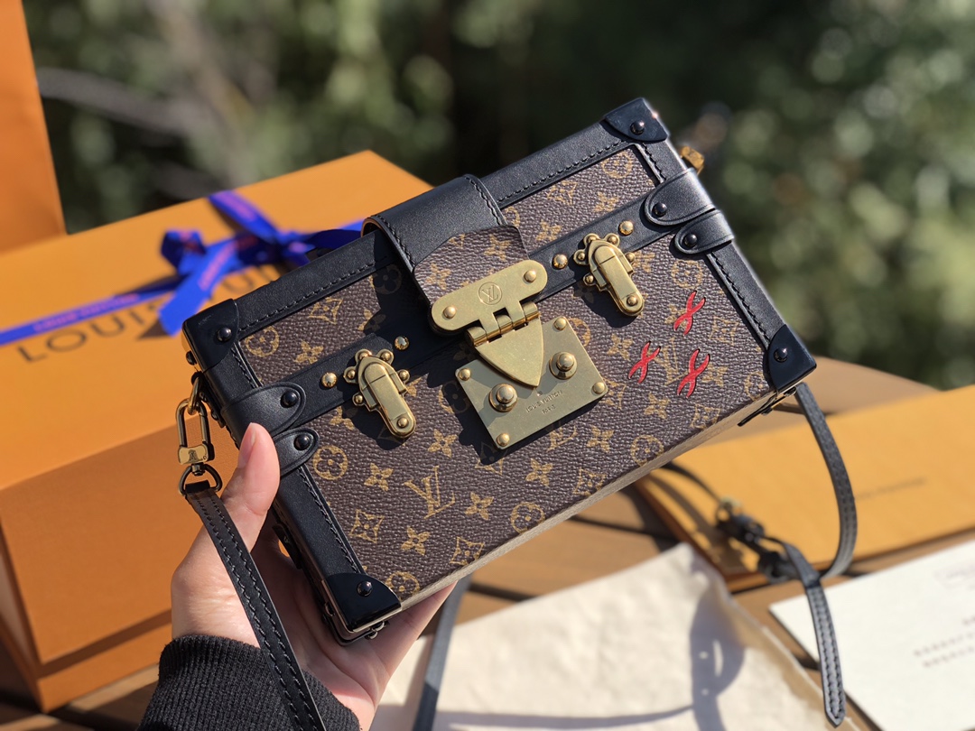 非市场普通货 进口皮料半钢五金 m44199尺寸20-12.5-5cm 【做旧金扣】LV 非市场普通货 