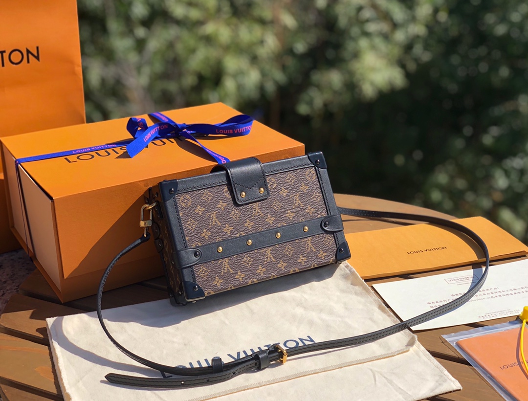 非市场普通货 进口皮料半钢五金 m44199尺寸20-12.5-5cm 【做旧金扣】LV 非市场普通货 