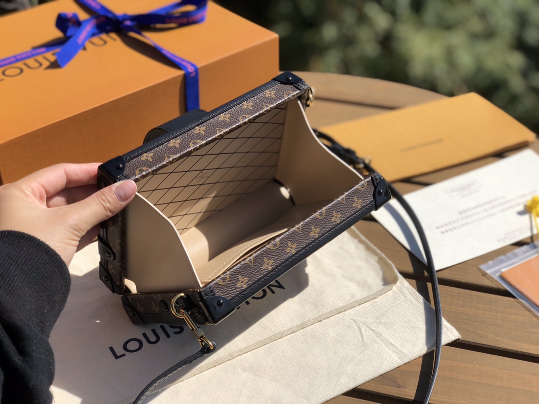 非市场普通货 进口皮料半钢五金 m44199尺寸20-12.5-5cm 【做旧金扣】LV 非市场普通货 