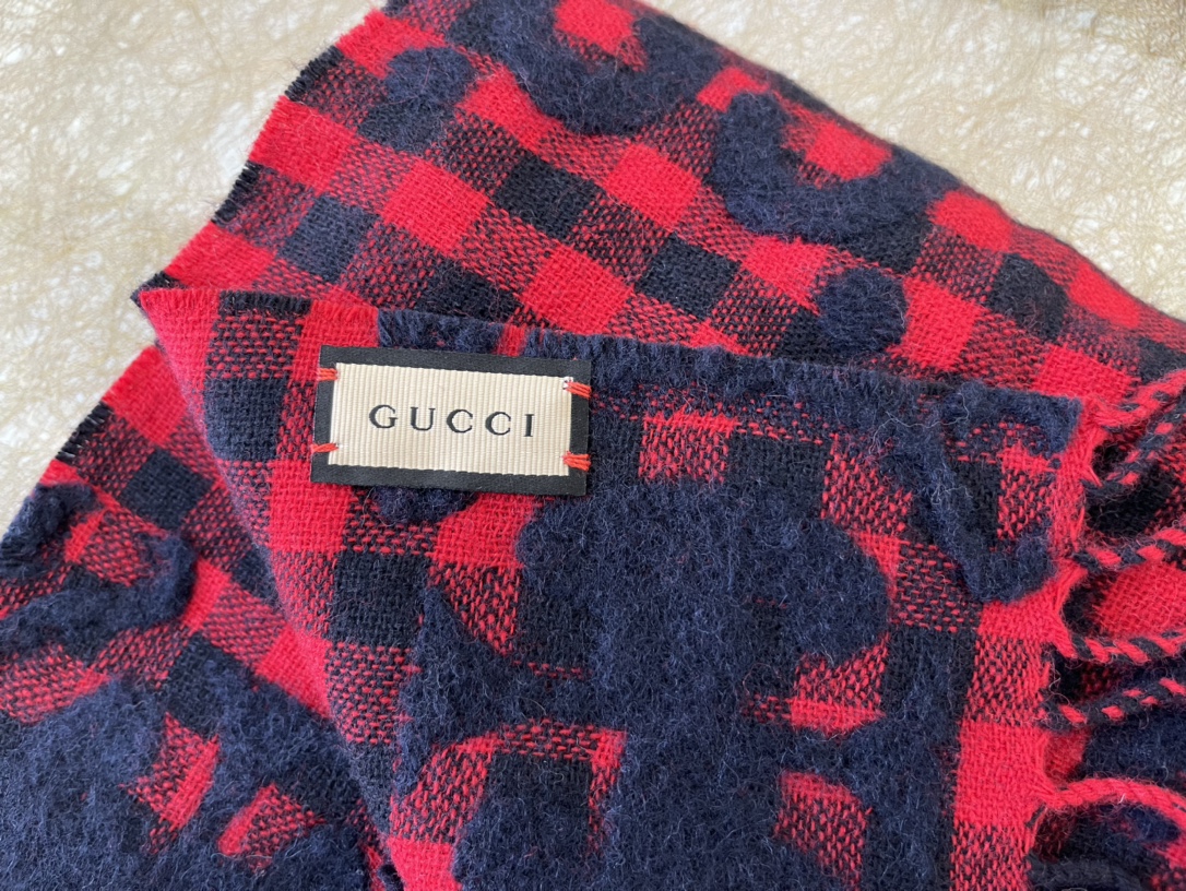 GUCCI古驰2021大G提花新款围巾644365